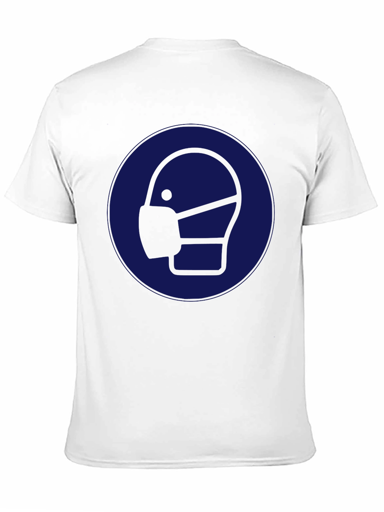 Wear Mask T-Shirt: Black Cotton Graphic Tee