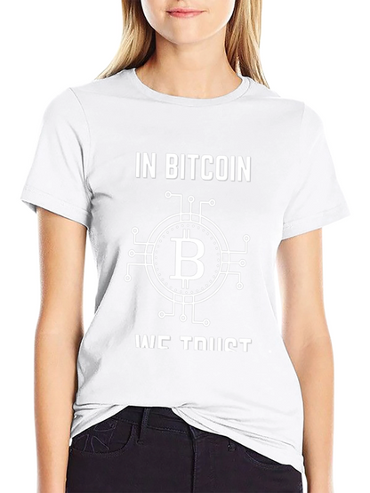 Bitcoin T-Shirt - In Bitcoin We Trust Crypto Tee