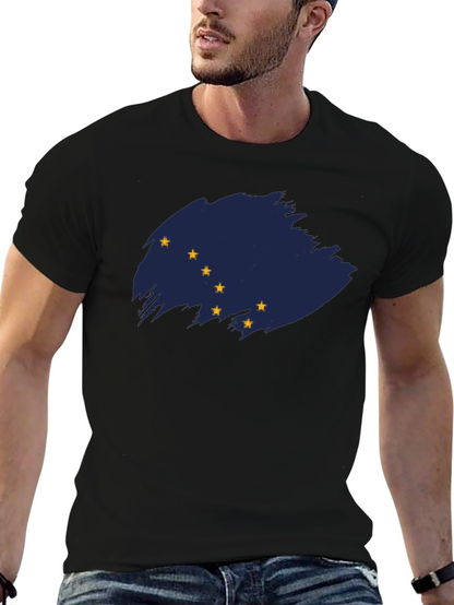 Alaska Flag T-Shirt - Distressed Graphic Tee