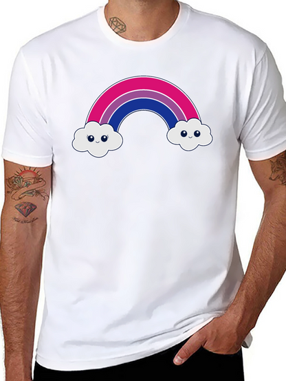 Bisexual Pride Rainbow Cloud T-Shirt