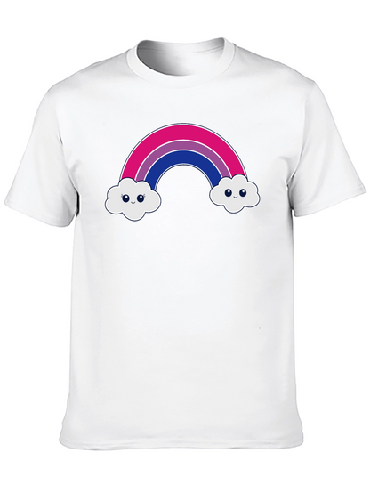 Bisexual Pride Rainbow Cloud T-Shirt
