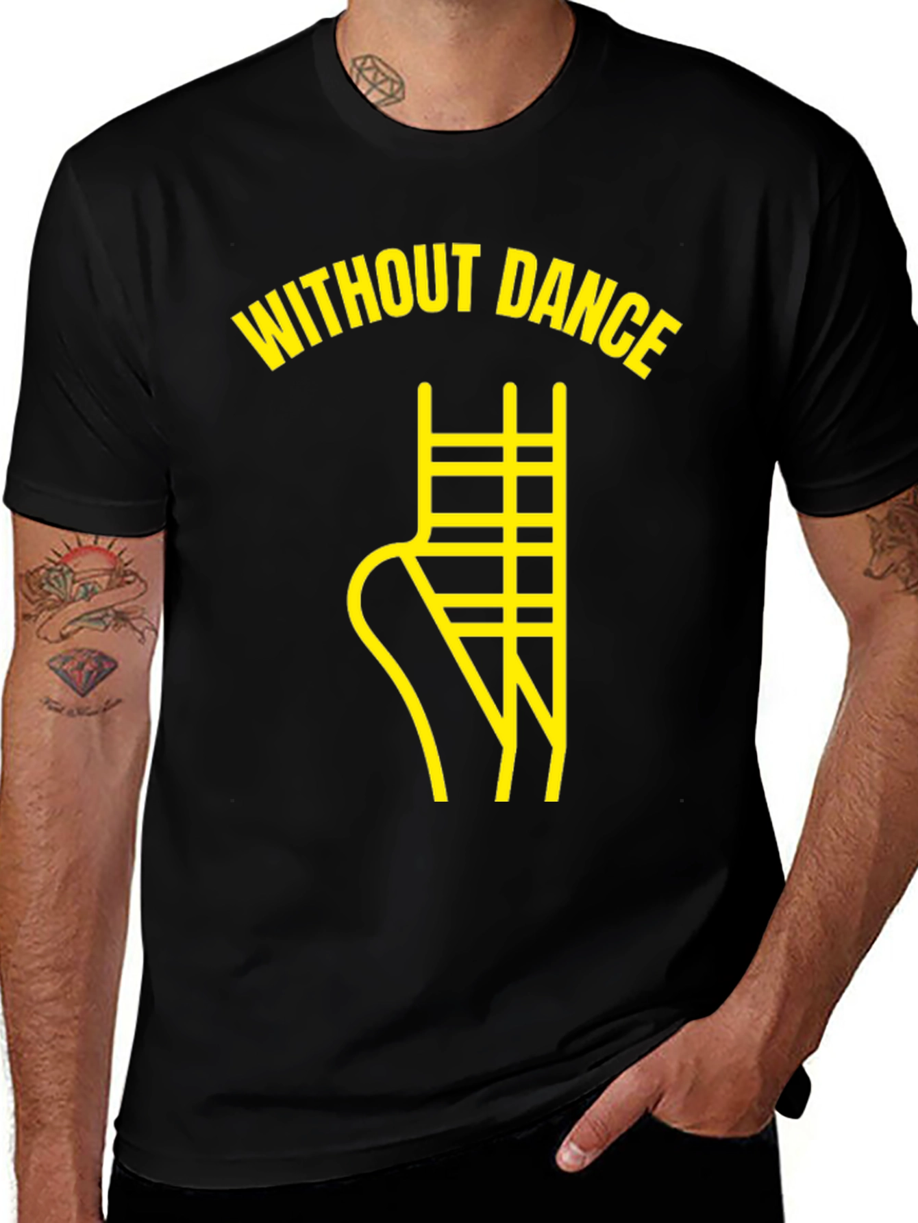 Without Dance Graphic Tee - Black
