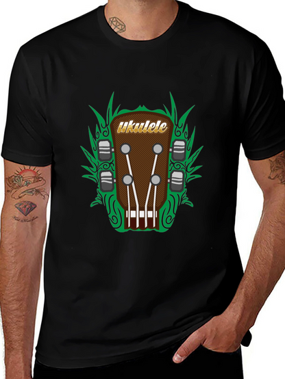 Ukulele Headstock Graphic Tee - Music Lovers T-Shirt