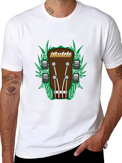 Ukulele Headstock Graphic Tee - Music Lovers T-Shirt