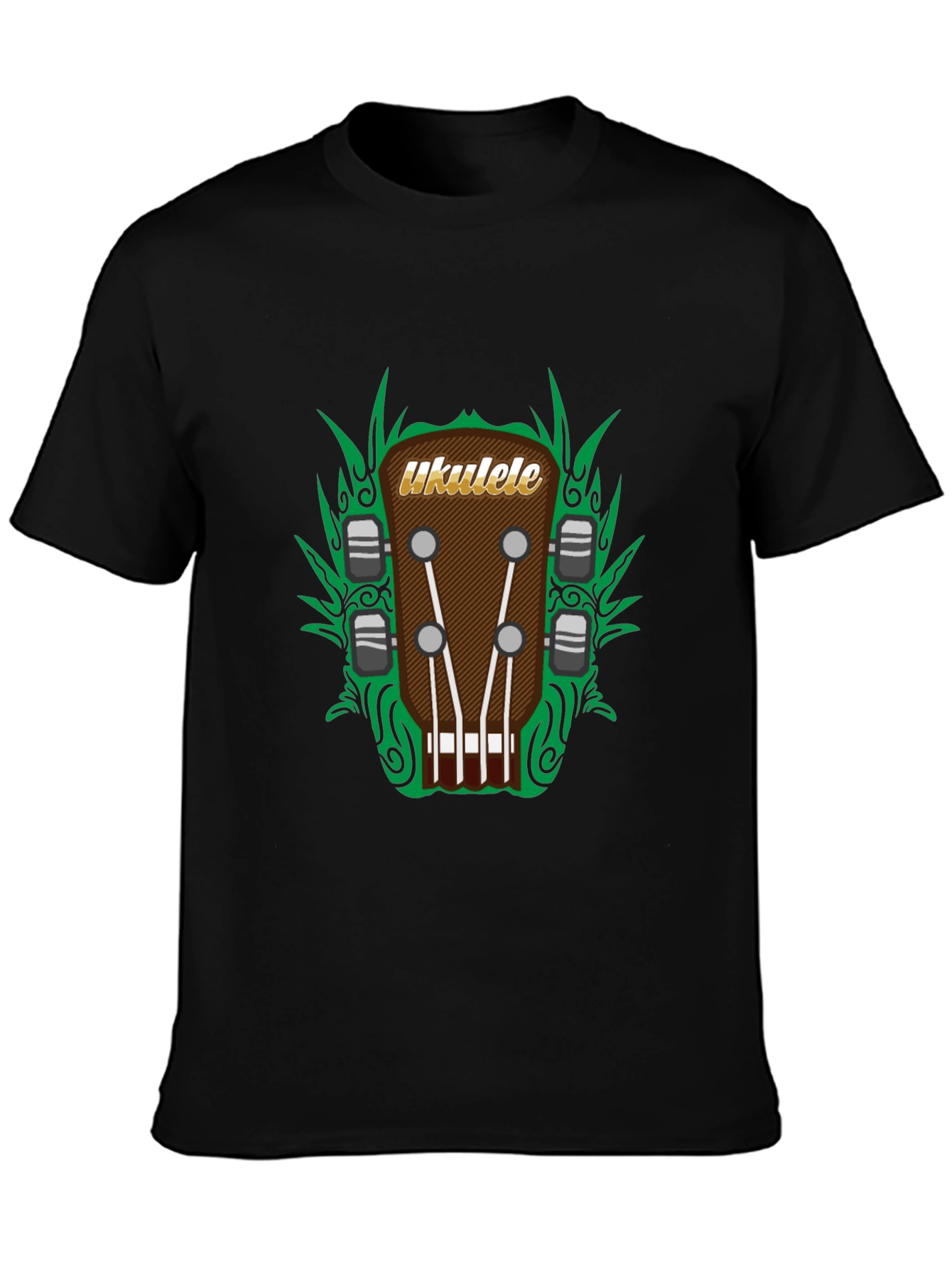 Ukulele Headstock Graphic Tee - Music Lovers T-Shirt