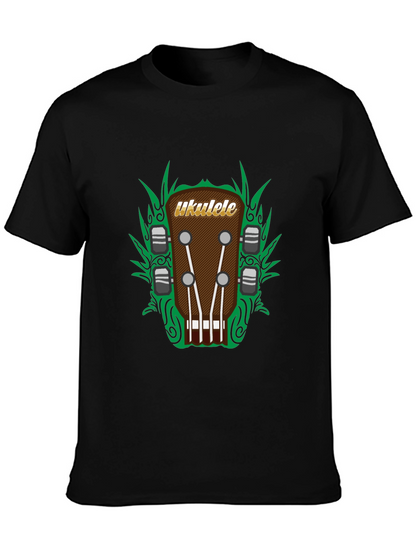Ukulele Headstock Graphic Tee - Music Lovers T-Shirt