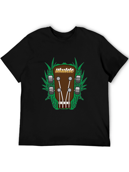 Ukulele Headstock Graphic Tee - Music Lovers T-Shirt