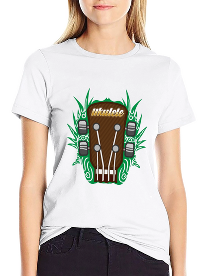 Ukulele Headstock Graphic Tee - Music Lovers T-Shirt