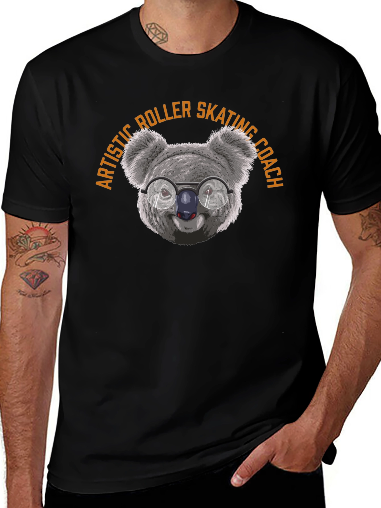Artistic Roller Skating Coach Koala T-Shirt