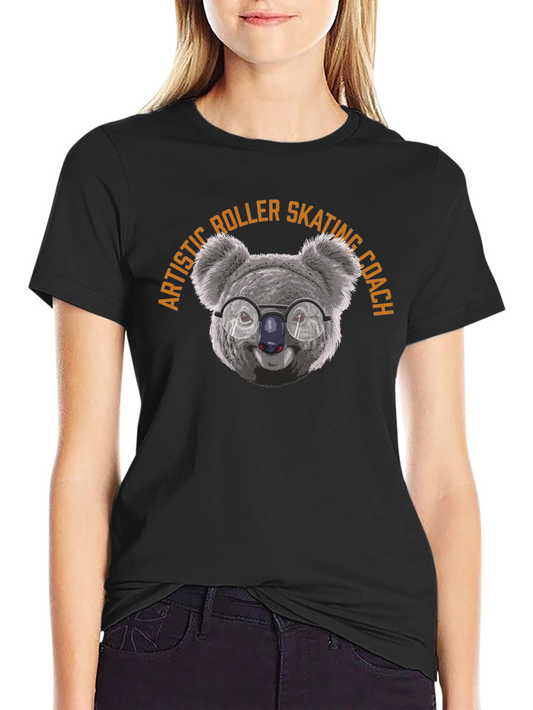 Artistic Roller Skating Coach Koala T-Shirt