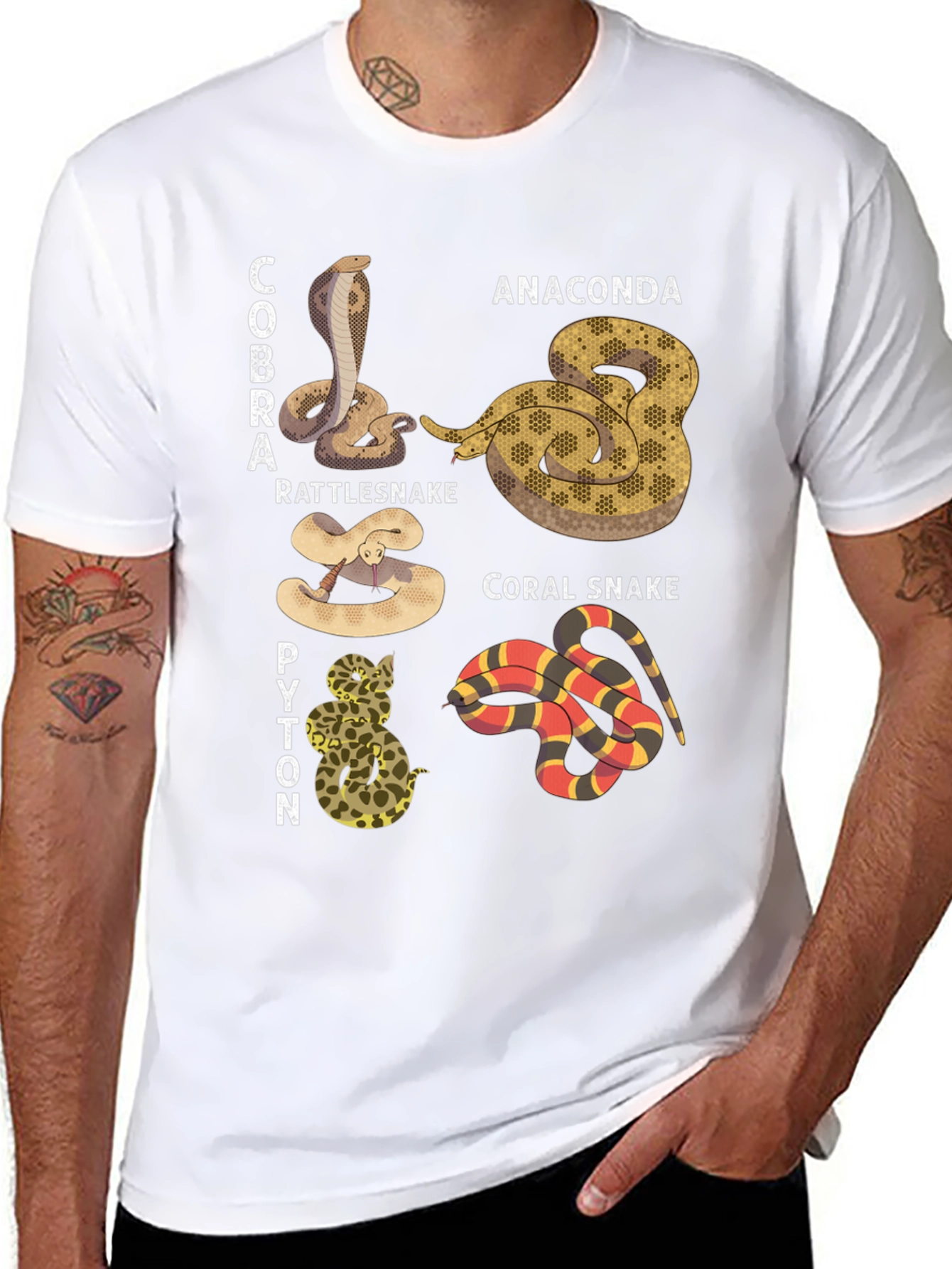Snakes of the World Graphic T-Shirt