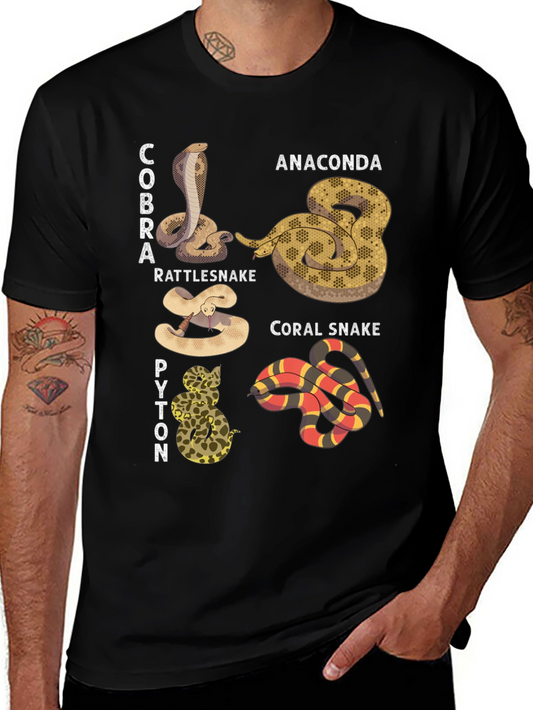 Snakes of the World Graphic T-Shirt