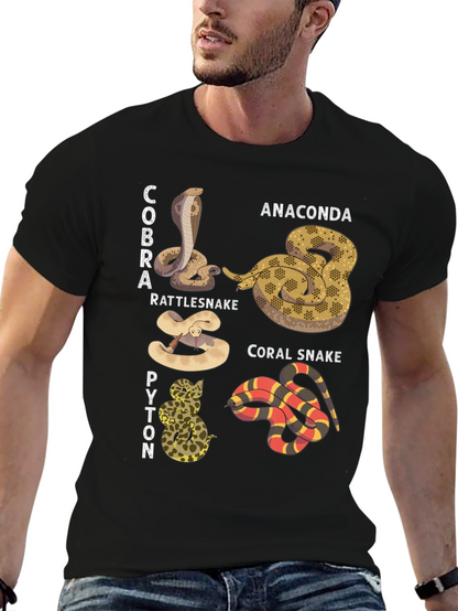 Snakes of the World Graphic T-Shirt