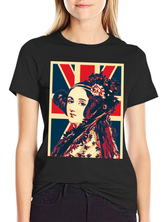 Ada Lovelace Union Jack T-Shirt - Black