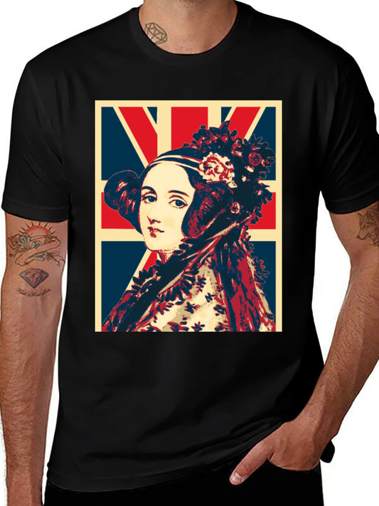 Ada Lovelace Union Jack T-Shirt - Black