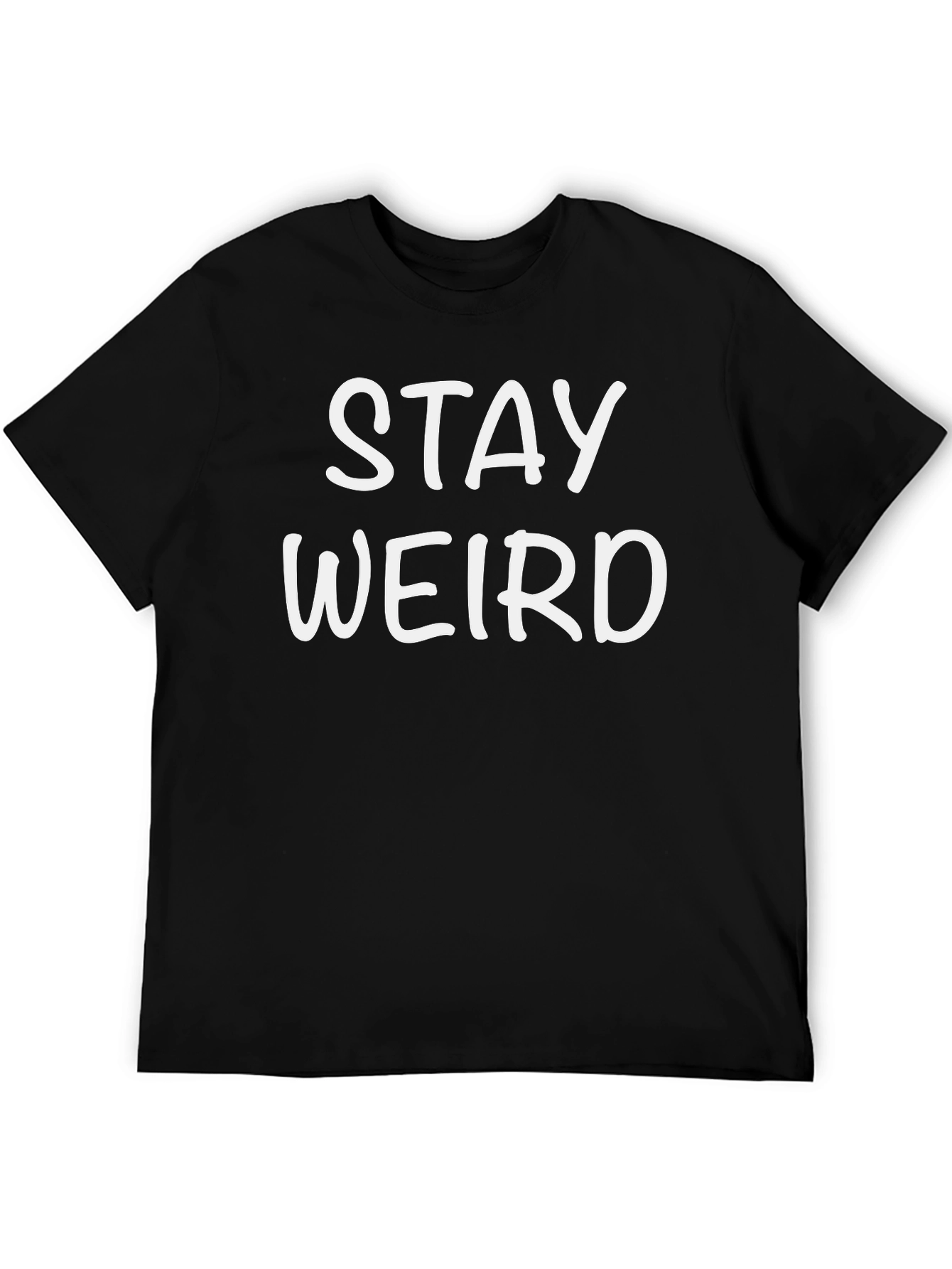 Stay Weird Graphic Tee - Mens Black T-Shirt
