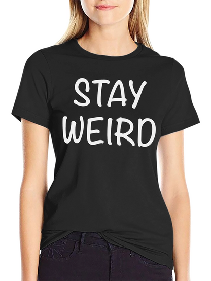 Stay Weird Graphic Tee - Mens Black T-Shirt