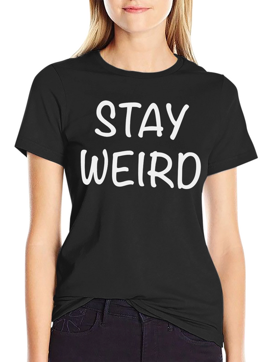 Stay Weird Graphic Tee - Mens Black T-Shirt