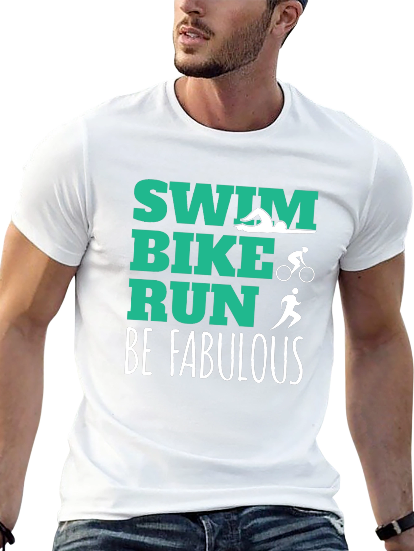 Swim Bike Run Be Fabulous T-Shirt