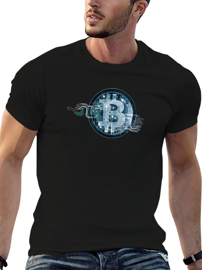 Bitcoin Circuit Tree Black Tee