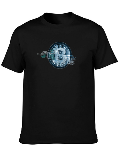 Bitcoin Circuit Tree Black Tee