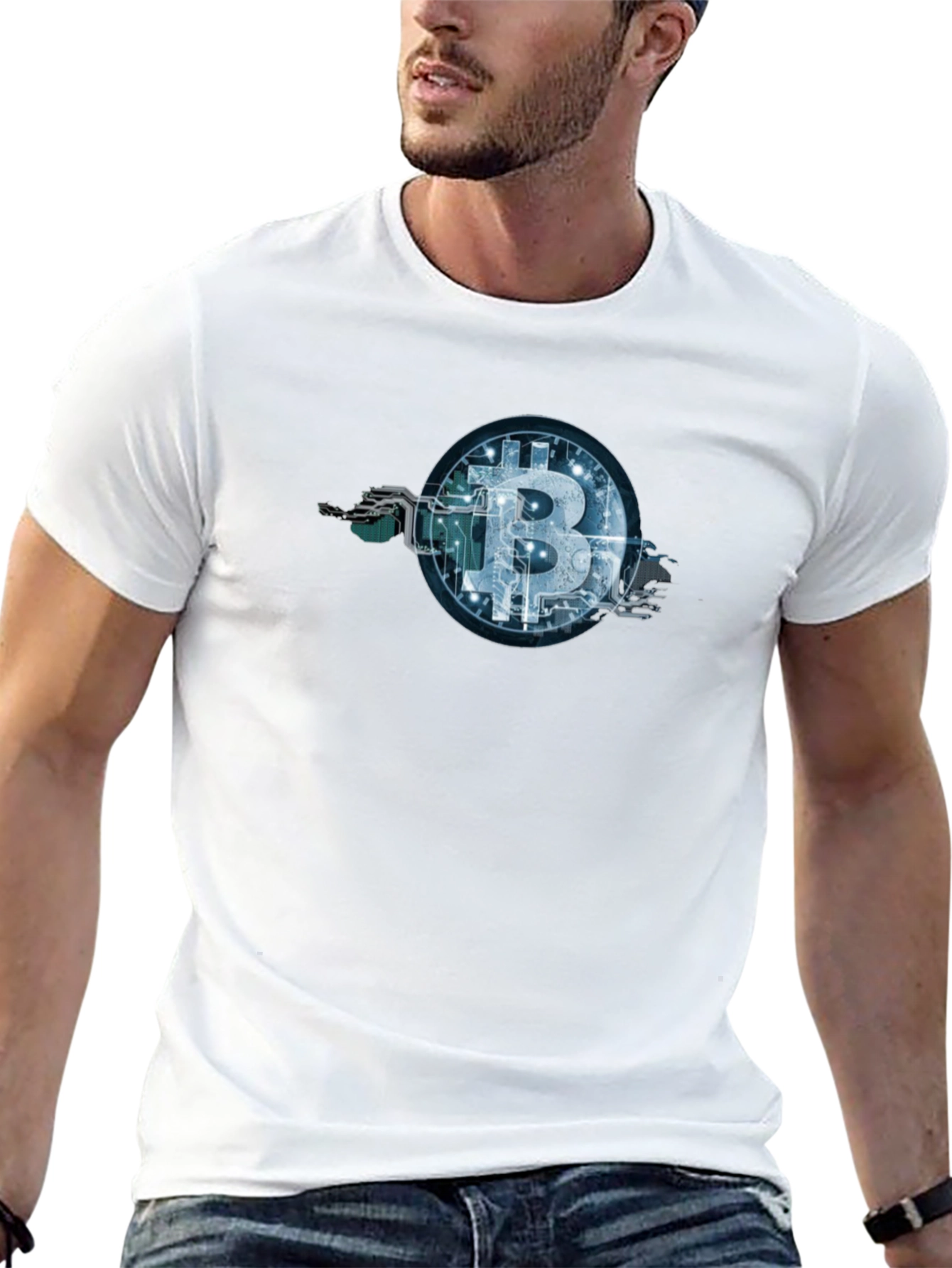 Bitcoin Circuit Tree Black Tee