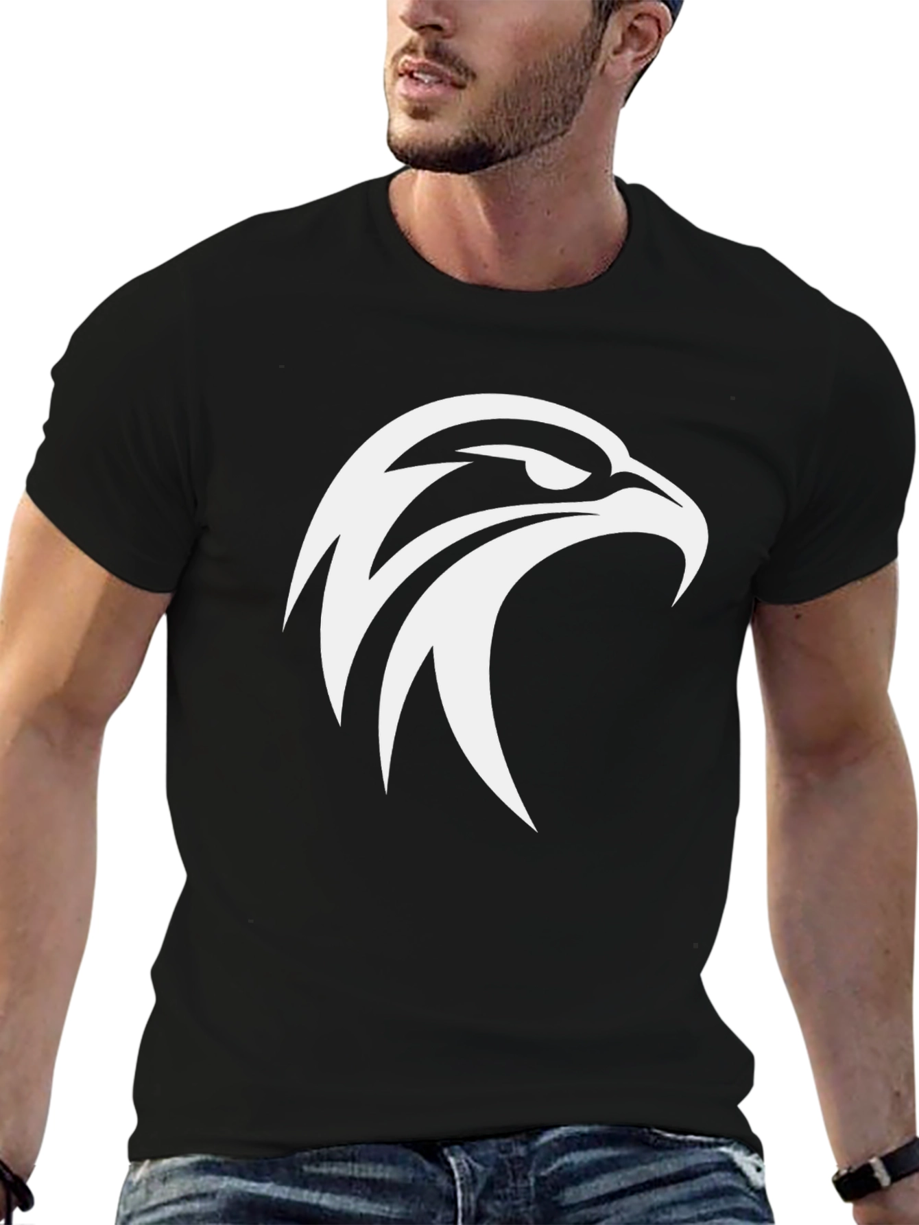 Black Eagle Graphic Tee - Modern Style