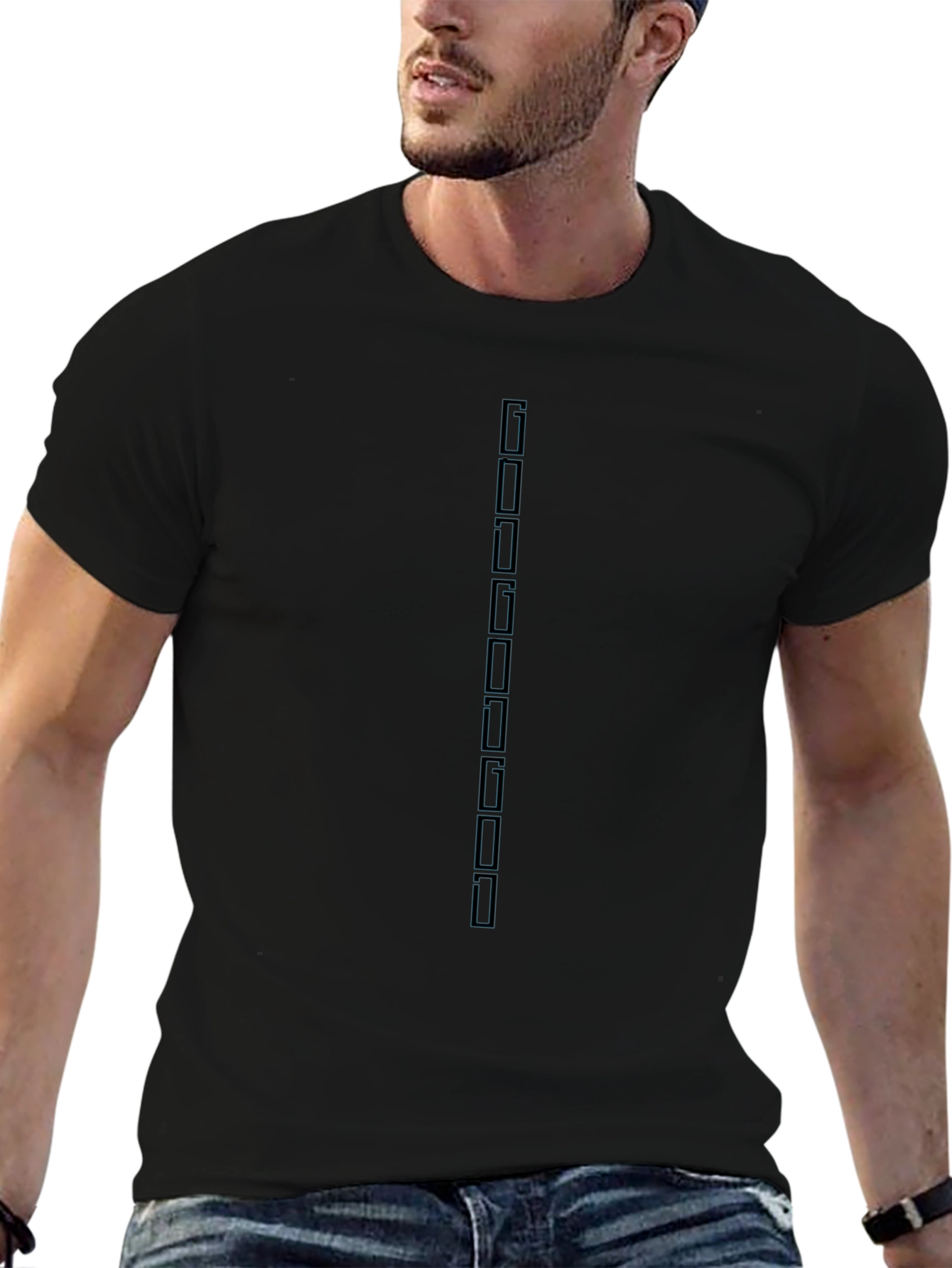 Black Minimalist Graphic Tee