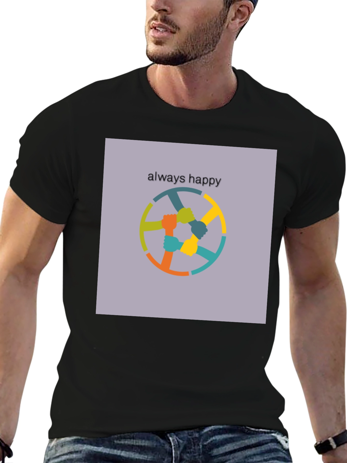 Always Happy T-Shirt - Unity Design