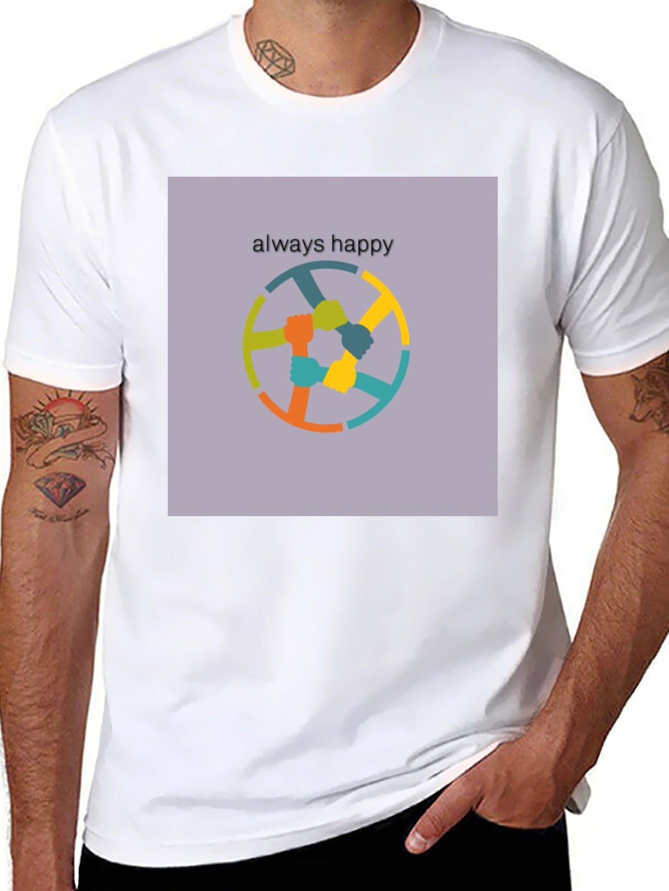 Always Happy T-Shirt - Unity Design