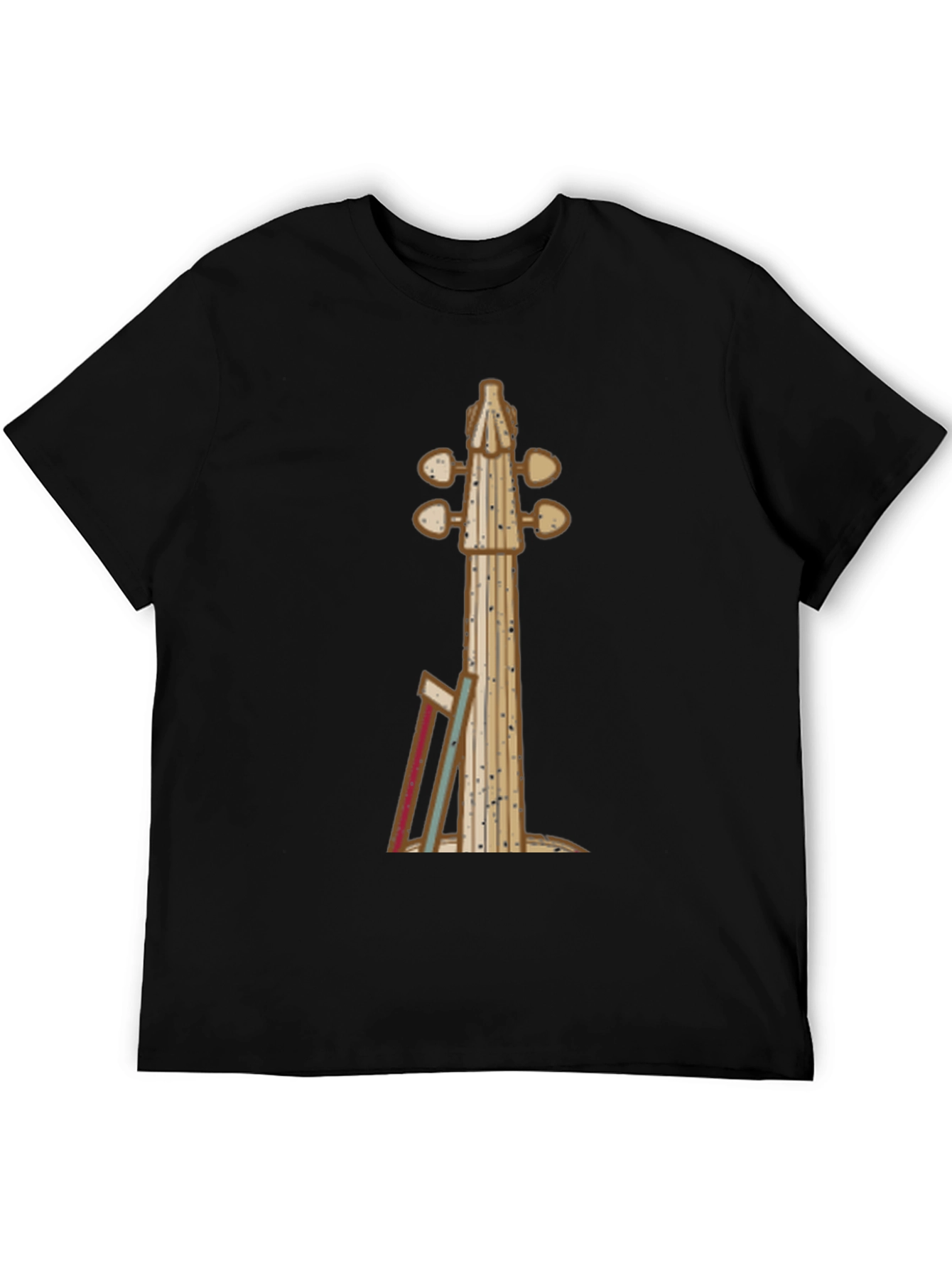 Violin Neck Graphic Tee