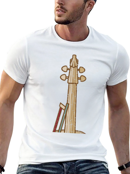 Violin Neck Graphic Tee