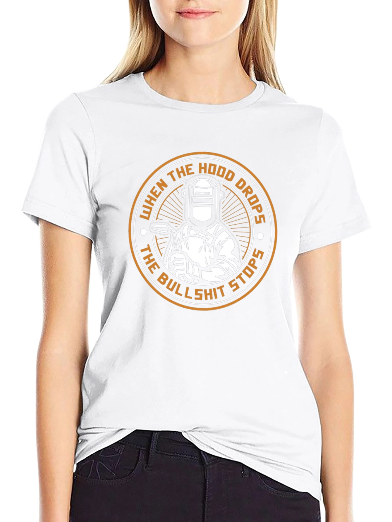 Welder T-Shirt: When the Hood Drops