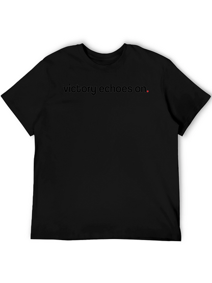Victory Echoes On T-Shirt - Black