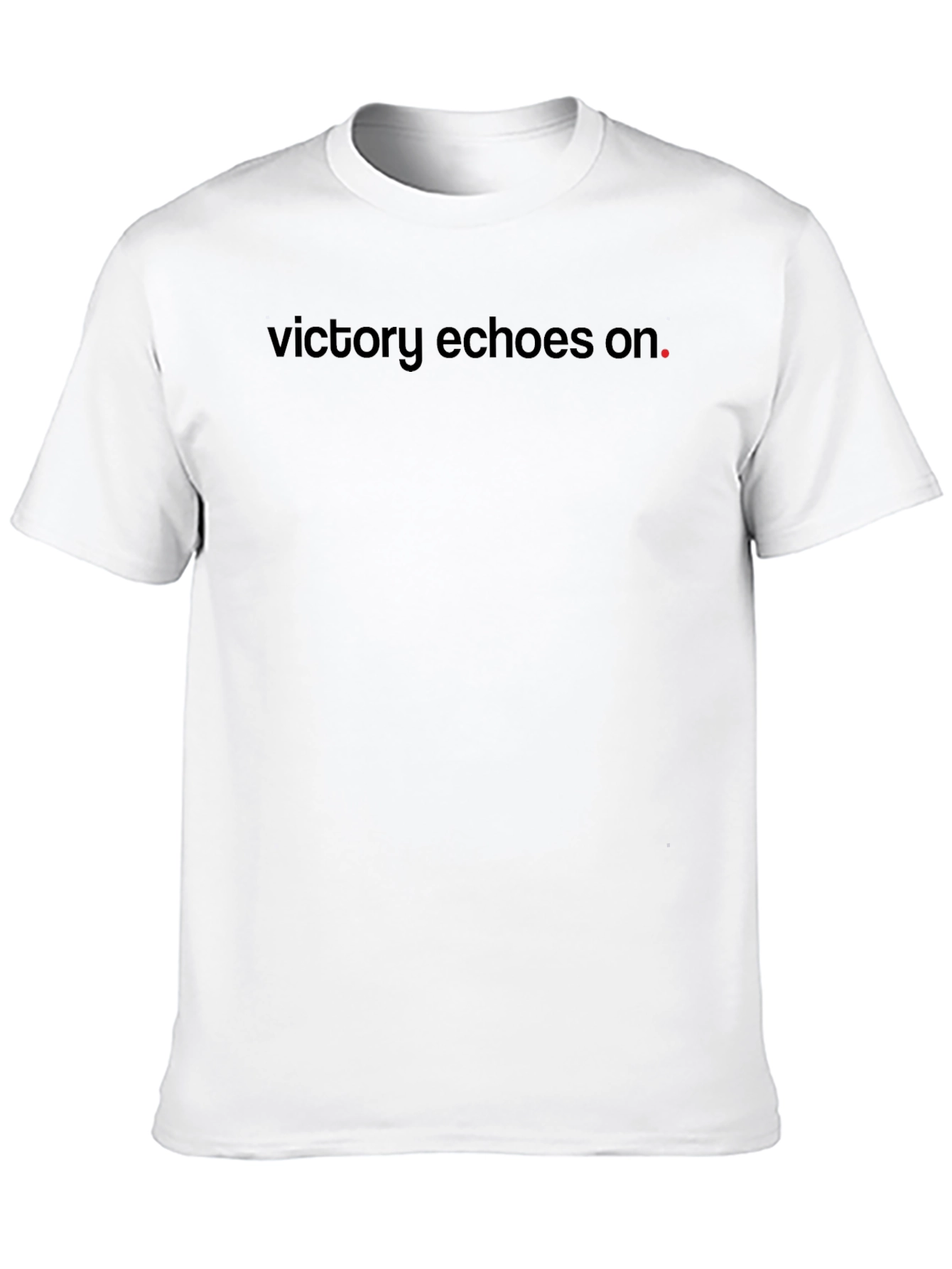 Victory Echoes On T-Shirt - Black