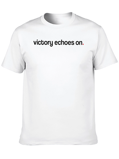 Victory Echoes On T-Shirt - Black