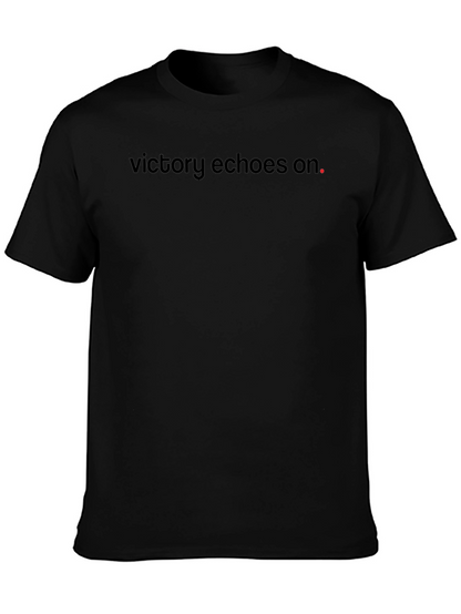 Victory Echoes On T-Shirt - Black