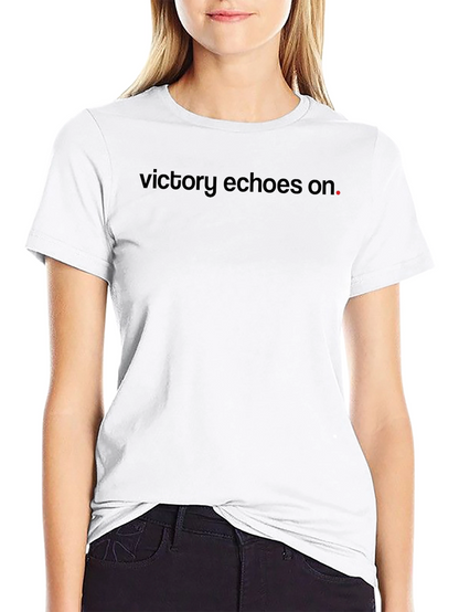 Victory Echoes On T-Shirt - Black