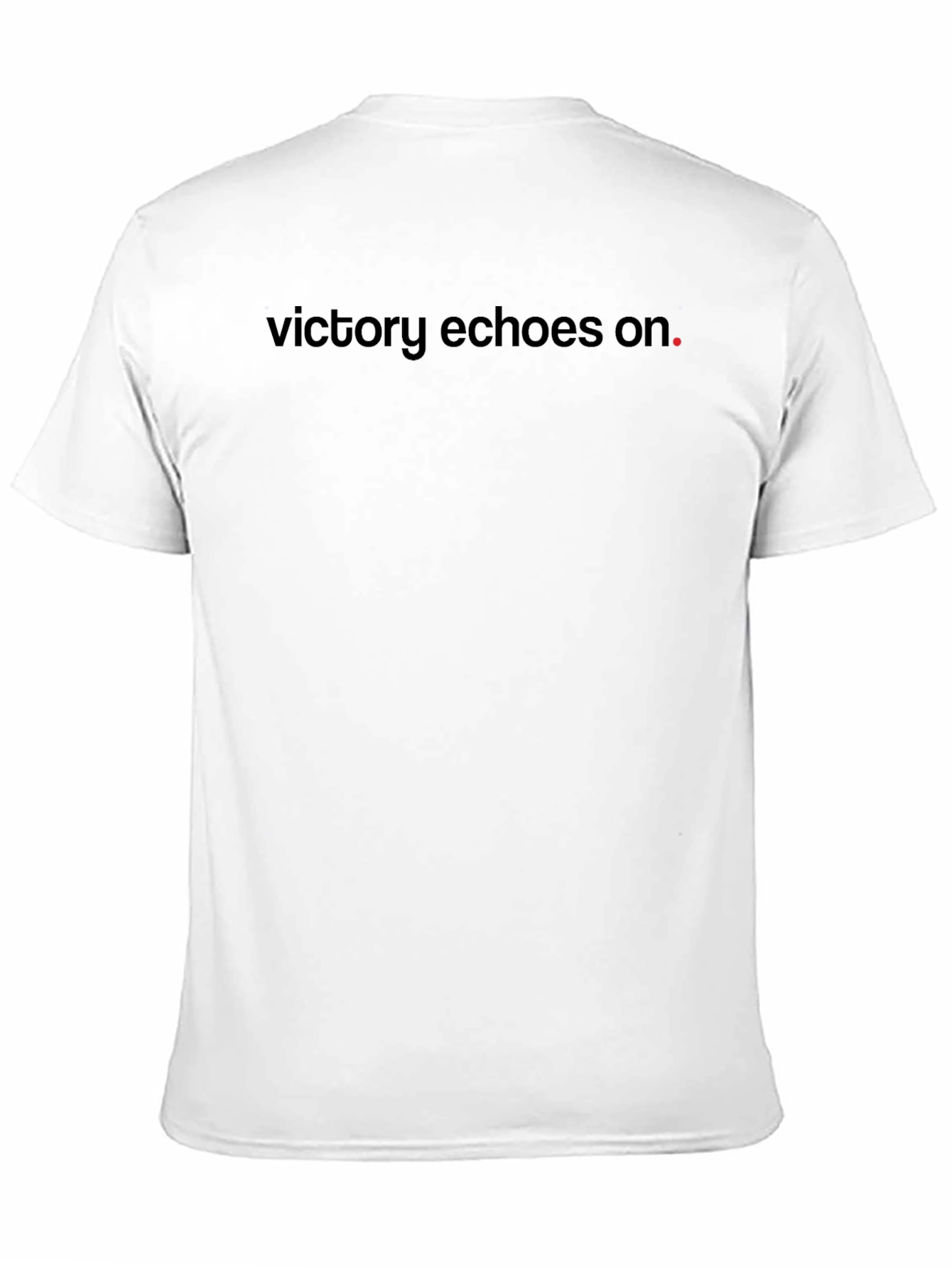 Victory Echoes On T-Shirt - Black