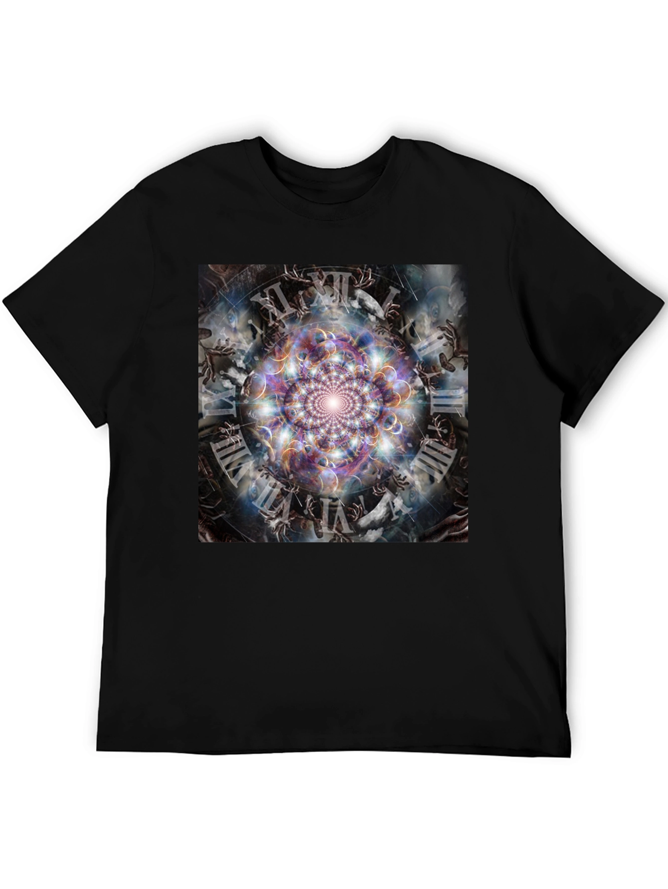 Surreal Time Mandala Graphic Tee