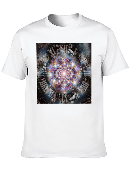 Surreal Time Mandala Graphic Tee