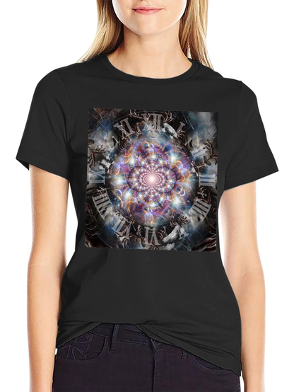 Surreal Time Mandala Graphic Tee