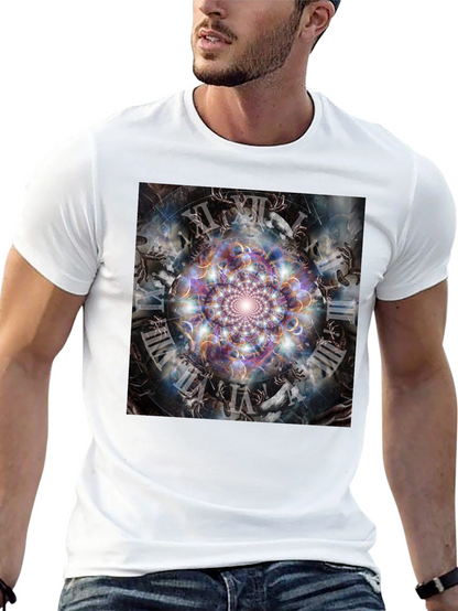 Surreal Time Mandala Graphic Tee