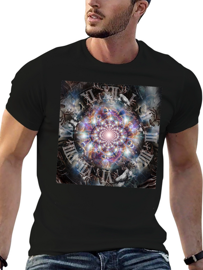 Surreal Time Mandala Graphic Tee