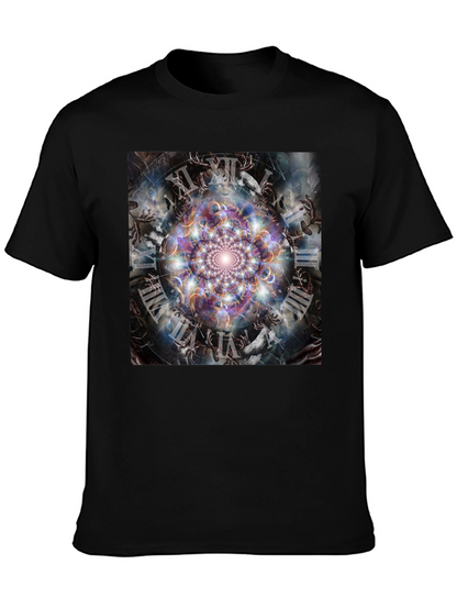 Surreal Time Mandala Graphic Tee