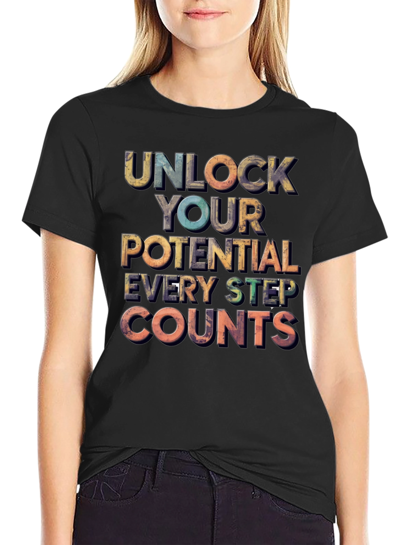 Unlock Your Potential Motivational Graphic Tee