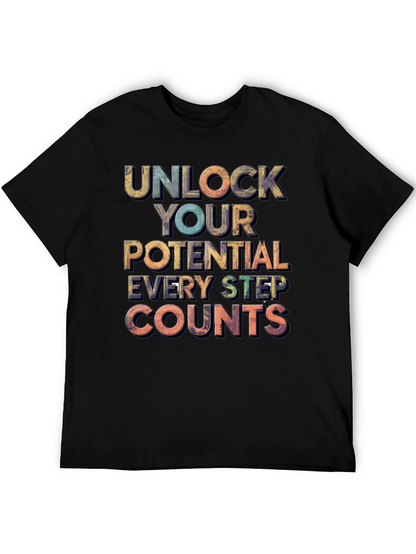 Unlock Your Potential Motivational Graphic Tee
