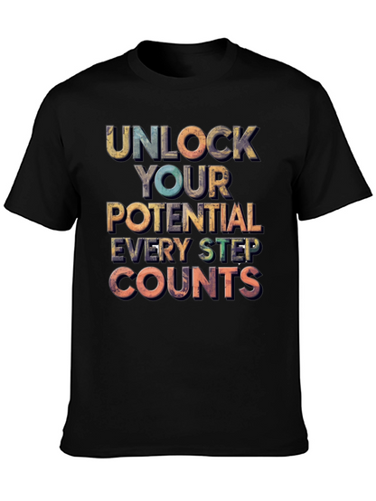 Unlock Your Potential Motivational Graphic Tee
