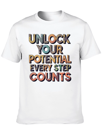 Unlock Your Potential Motivational Graphic Tee