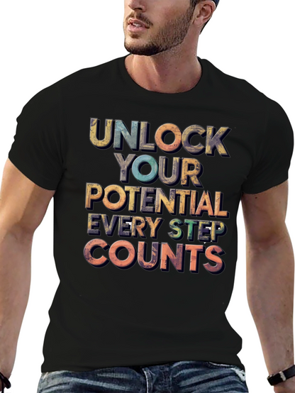 Unlock Your Potential Motivational Graphic Tee